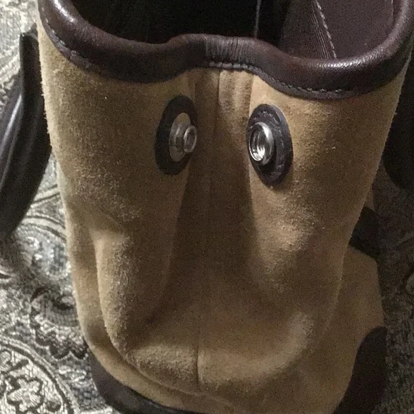 ✨Vintage Retired Coach Hampton✨ #7536 Suede with Leather Trim - Picture 9 of 16